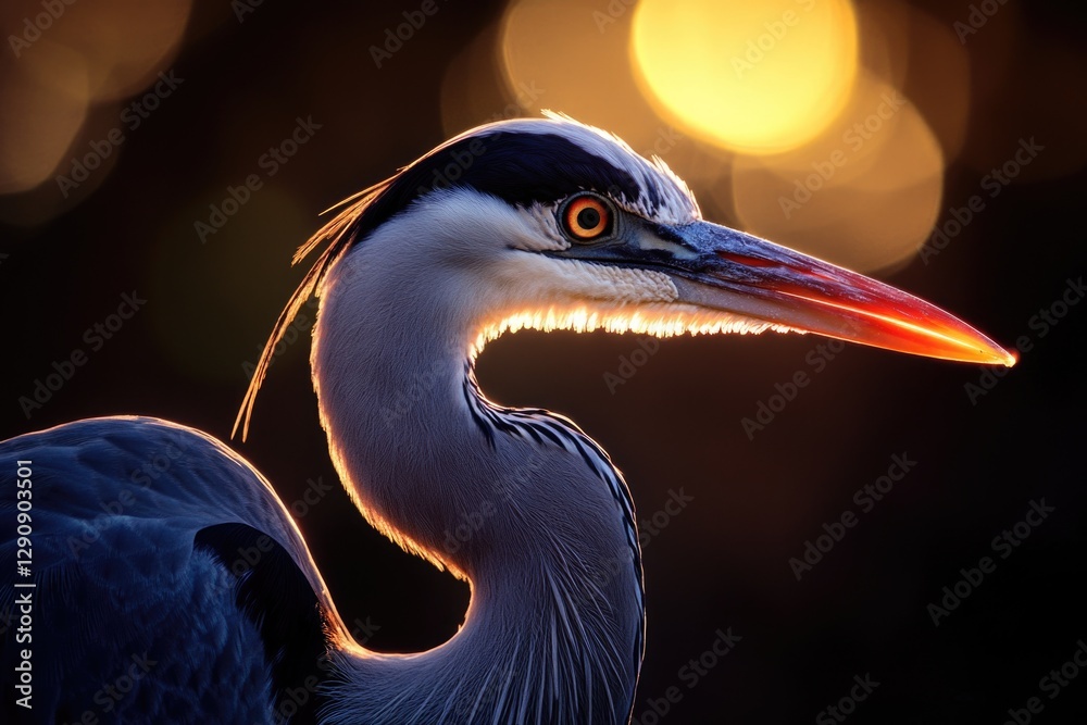Poster a close-up shot of a bird's distinctive beak, perfect for use in images about nature or wildlife