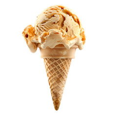 Melting Ice Cream Cone Sweet Treat Delicious Dessert Summer Food