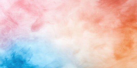Fototapeta premium A pastel blurred background with soft shades of pink, blue and beige, creating a light, airy texture. 