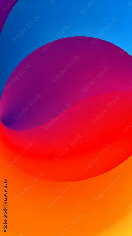 Poster A vibrant and colorful background with a blue and orange swirl. The blue and orange colors blend together to create a dynamic and eye-catching design. The swirl adds a sense of movement