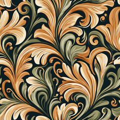 Dazzling Vintage Pattern Perfect for Modern Home Decor and Creative Visual Projects with Timeless Floral Elegance