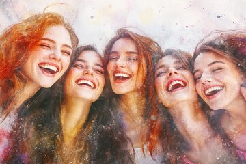 Group of friends laughing and enjoying each other's company