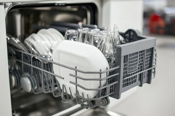 Clean dishware in a modern appliance