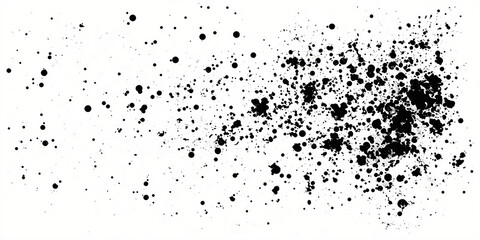 Fototapeta premium Bold Black Ink Splatter Vector Elements Great for Modern Designs and Creative Visual Art Projects