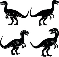 Dinosaur Silhouette Vector Art Stylish & Professional Design