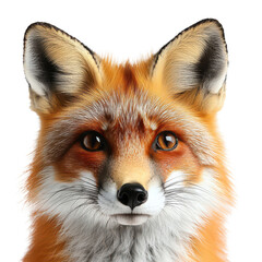 Fototapeta premium red fox portrait isolated on transparent png