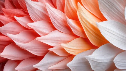 Closeup of Colorful Flower Petals