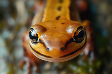 A tiny amphibian with bright colors, great for illustrating environmental or wildlife themes