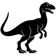 Dinosaur Icon Vector Scalable Silhouette for Branding & Graphics.