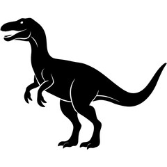 Dinosaur Icon Vector Scalable Silhouette for Branding & Graphics.