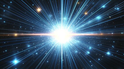 Naklejka premium a bright light in space