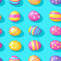 Vivid Easter Vector Background with Playful Chaos Perfect for Modern Holiday Artworks and Creative Graphic Displays