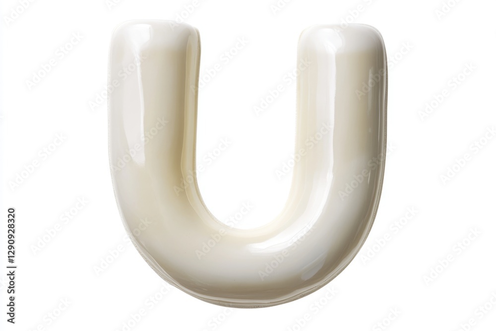 Poster A close up of a white object on a white background, suitable for use in designs and compositions where simplicity and minimalism are desired