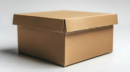 a brown box with a white background