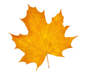 Beautiful Maple Leaf Illustration Painting in Artistic Style