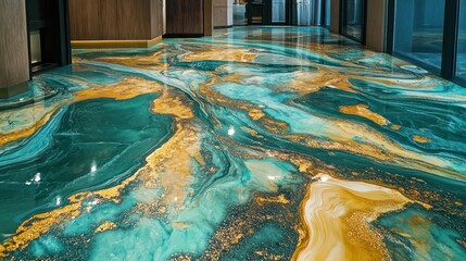 Obraz premium Marbled Epoxy Floors
