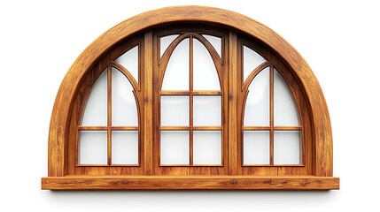 a wooden window with a glass