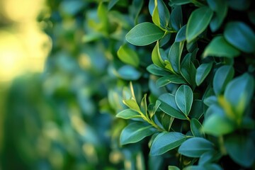 A macro shot of a lush green leafy plant, ideal for botanical or scientific illustrations
