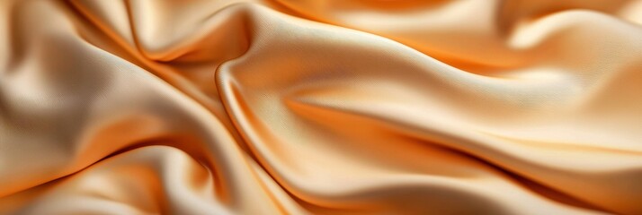 Obraz premium 3d background minimalistic mockup with space for text soft fabric folds in warm tones