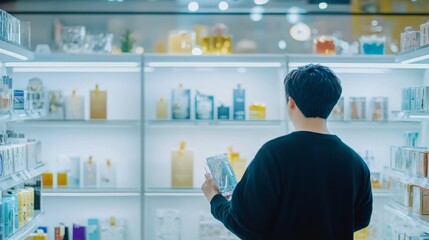 Thief alert at a gift shop, employee noticing unusual actions. Featuring fast response and product protection