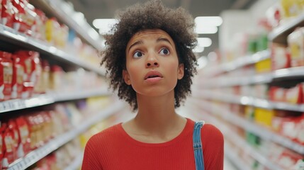 Thief alert at a grocery store, employees noticing unusual behavior. Featuring fast response and store protection