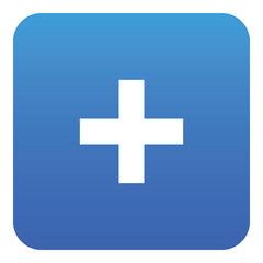 Gradient color icon, illustration for Add, plus, create.