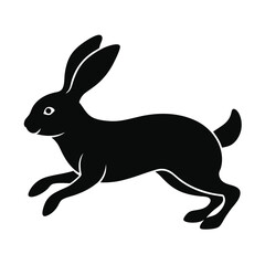 Running Rabbit Vector Illustration 
