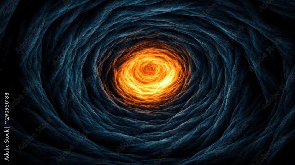 Leinwandbilder Mesmerizing spiral vortex with dynamic motion creating an illusion of depth