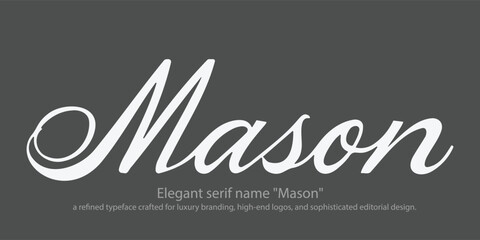 Elegant serif name 
