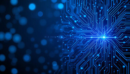 futuristic technology abstract background visual with circuit board background