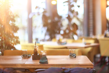 restaurant, abstract table setting background, copy space background