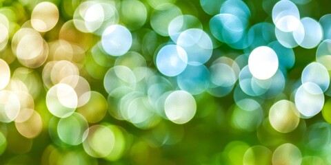 Dreamy Nature Background, Glowing Bokeh, Summer Sun, Blurry Foliage, Abstract, Soft Focus