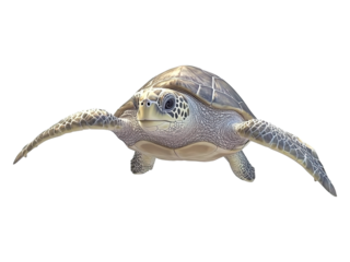 A sea turtle