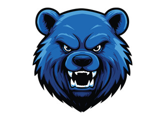Grizzly bear or honey icon, polar bear head face silhouette logo design icon. bear Mascot logo Design, bear Head design for Logo, Gorilla head mascot icon design, Animal mascot web icon Silhouette