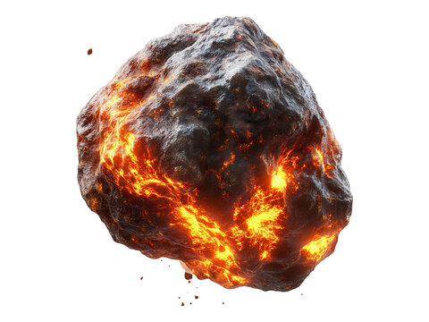 Black color meteroid burning