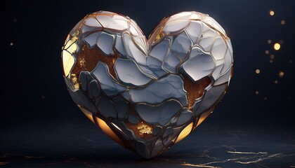 Fototapeta premium heart shape made of stones