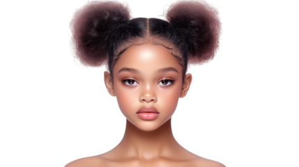 Adorable big hair doll in pink dress, a charming playtime companion for endless fun and imagination