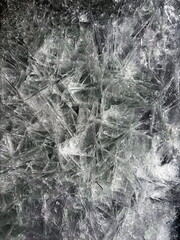 mesmerizing close-up view revealing intricate and delicate textures of ice crystals, remarkable...