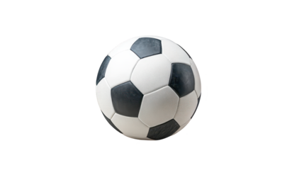 Dynamic soccer ball on black, a striking image for sports enthusiasts and graphic design projects