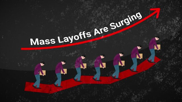 Animation Showing Mass Layoffs Are Surging