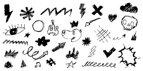 Hand-drawn Doodle Elements Set