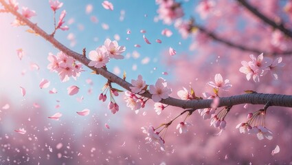 春風に舞う桜の詩