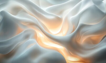 Obraz premium Dynamic Flow of Abstract Light and Shadows, Generative AI