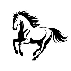 horse silhouette vector