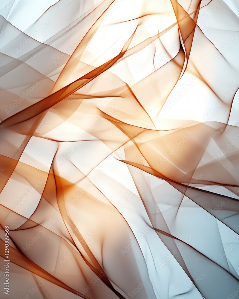 Poster Abstract Flow of Colorful Waves with Soft Textures and Bright Highlights