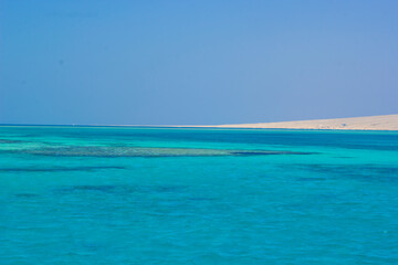 beautiful view of red sea in hurgada , Egypt