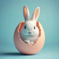 Obraz premium Creative Minimalist Pastel Easter Design