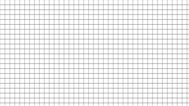 方眼紙のようなマス目が下から上に流れるループアニメーション（背景透過）