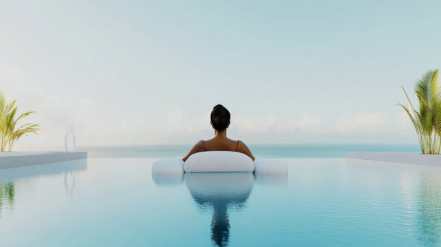 Lottery jackpot winner enjoying a luxurious spa treatment in an upscale resort. Featuring relaxation and rejuvenation