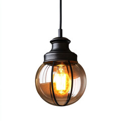 old lantern on a white background